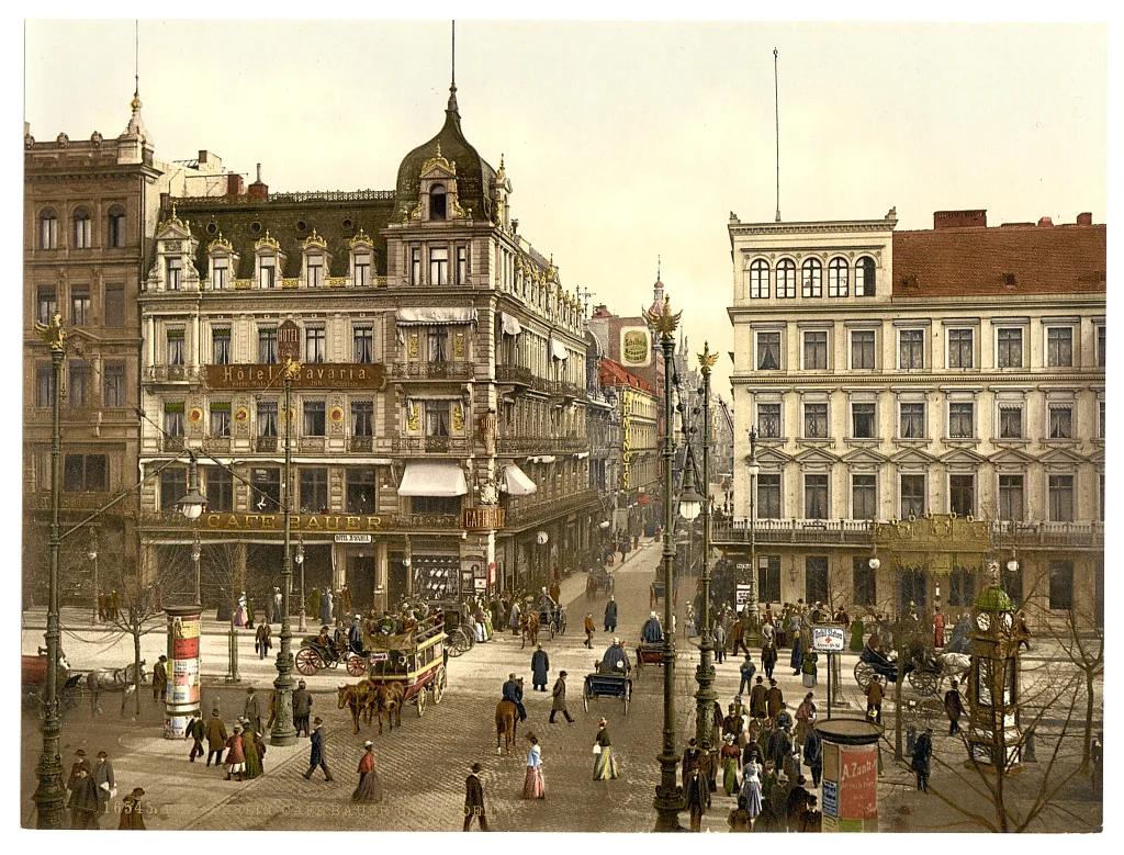 Cafe Bauer, Unter den Linden (Kranzlers Konditorei), Berlin, ca. 1890-1900